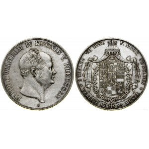 Niemcy, dwutalar = 3 1/2 guldena, 1855 A, Berlin
