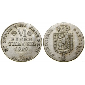 Niemcy, 1/6 talara, 1810 F, Kassel