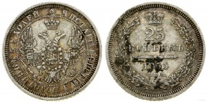 Russia, 25 kopecks, 1855 СПБ HI, St. Petersburg
