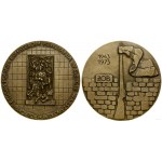Poland, Medal to the Fallen Polish Jews-Heroes of the Warsaw Ghetto Uprising 1943-1973, 1973
