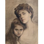 Bolesław SZAŃKOWSKI (1873- 1953), Portrait of mother and daughter; 1910 /(?)