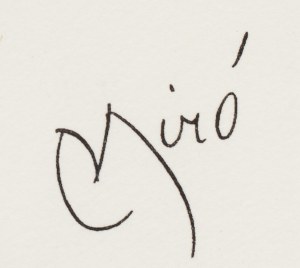 Joan Miro (1893 Barcelona - 1983 Palma de Mallorca), 