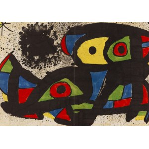 Joan Miro (1893 Barcelona - 1983 Palma de Mallorca), Hommage a Gaudi, 1979.
