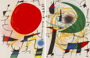 Joan Miro (1893 Barcelona - 1983 Palma de Mallorca), Para litografii - 