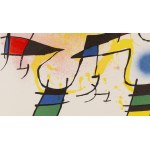 Joan Miro (1893 Barcelona - 1983 Palma de Mallorca), Para litografii - Czerwone Słońce i Zielony Księżyc