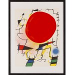 Joan Miro (1893 Barcelona - 1983 Palma de Mallorca), Para litografii - Czerwone Słońce i Zielony Księżyc