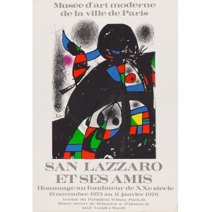 Joan Miro (1893 Barcellona - 1983 Palma di Maiorca), San Lazzaro et ses Amis, 1975