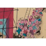 Jerzy Flisak (1930 Warszawa - 2008), Projekt ilustracji do czasopisma Szpilki