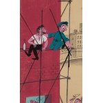 Jerzy Flisak (1930 Warszawa - 2008), Projekt ilustracji do czasopisma Szpilki
