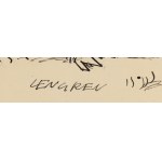 Zbigniew Lengren (1919 Tuła, Rosja - 2003 Warszawa), Na polowaniu, ilustracja satyryczna