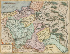 Waclaw Grodecki, Abraham Ortelius, 16th century, Map of Poland, 1598