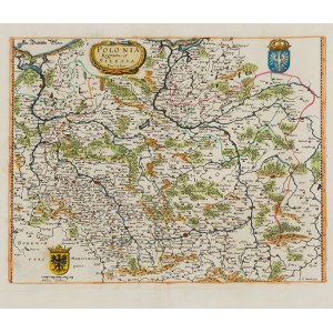 Matthäus Merian (1593 Bazylea - 1650 Schwalbach), Mapa Królestwa Polskiego i Księstwa Śląskiego (Polonia regnum et silesia ducatus), około 1638