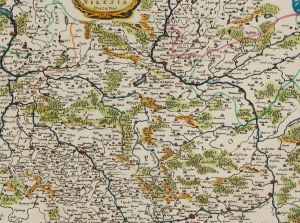 Matthäus Merian (1593 Bâle - 1650 Schwalbach), Carte du royaume de Pologne et du duché de Silésie (