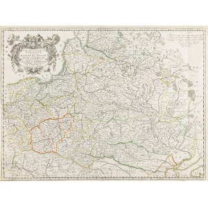 Nicolas Sanson (1660 - 1667 ), Carta della Polonia (Estats de la Couronne de Pologne...), 1655