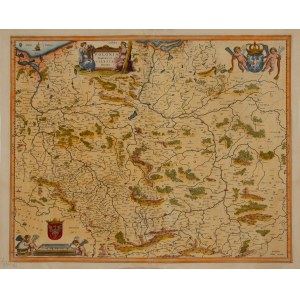 Joan Bleau (1596 - 1673 ), Mapa Polski i Śląska (Polonia regnum et silesia ducatus), około 1658