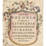 Frederik de Wit (1630 Gouda - 1706 Amsterdam), Carta della Polonia e della Lituania (Regni Poloniae et Ducatus Lithuaniae), 1670