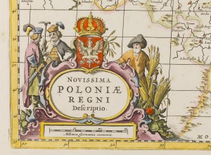 Joahannes Janssonius (1588 Arnhem - 1664 Amsterdam), Carte du royaume de Pologne (