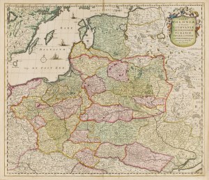 Frederik de Wit (1630 Gouda - 1706 Amsterdam), Map of Poland and Lithuania (