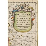 Frederik de Wit (1630 Gouda - 1706 Amsterdam), Carta della Polonia e della Lituania (Regni Poloniae et Ducatus Lithuanie, Voliniae, Podoliae...), prima del 1689