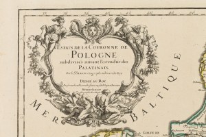 Alexis-Hubert Jaillot, Map of the Crown of Poland with division into palatinates (