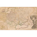 Herman Moll (1654 - 1732 London), Map of Russia, Poland, the Crimean Khanate and the Black Sea, 1716