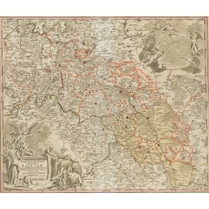 Johann Baptist Homann (1663 - 1724 ), Mapa Śląska (Superioris et Inferioris Ducatus Silesia…), po 1712