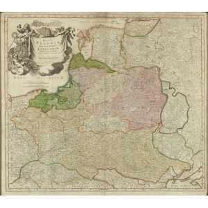 Johann Baptist Homann (1663 - 1724 ), Carta del Commonwealth polacco-lituano e della Prussia, dopo il 1715
