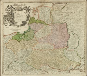 Johann Baptist Homann (1663 - 1724 ), Map of the Polish-Lithuanian Commonwealth and Prussia, after 1715
