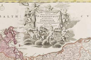 Johann Baptist Homann (1663 - 1724 ), Map of the Duchy of Pomerania and Brandenburg (
