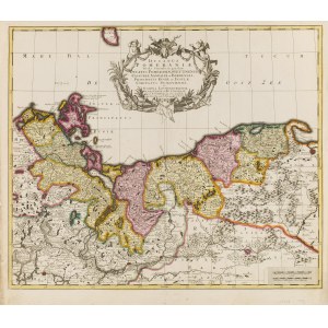 Peter Schenk (1660 - 1719), Mapa Pomorza Zachodniego (Ducatus Pomeraniae Tabula Generalis in qua sunt Ducatus Pomeraniae...), 1715