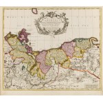 Peter Schenk (1660 - 1719), Map of Western Pomerania ("Ducatus Pomeraniae Tabula Generalis in qua sunt Ducatus Pomeraniae..."), 1715
