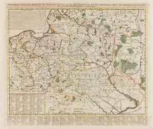 Henri Abraham Châtelain (1684 Paris - 1743 Amsterdam), Map of the Republic of Poland divided into palatinates (