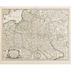Guillaume Delisle (1675 Parigi - 1726 Parigi), Carta della Polonia (La Pologne dresee sur ce qu'ont donne Starovolsk...), 1734