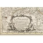 Guillaume Delisle (1675 Parigi - 1726 Parigi), Carta della Polonia (La Pologne dresee sur ce qu'ont donne Starovolsk...), 1734