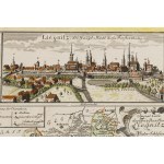 Johann David Schleuen (1711 - 1771 ), Map of the Duchy of Legnica with a panorama of Legnica ("Special Carte des Fürstenthums Liegnitz in Nieder Schlesien"), 1741