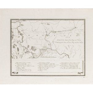 François Joseph Maire (1738 - 1800), Mapa biegu rzek San, Bug, Dniestr (Jonction de la Sann et du Bug au Niester...), 1786