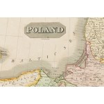 N.R. Hewitt John Thompson, Mapa ziem polskich po rozbiorach (Poland as Divided), 1817