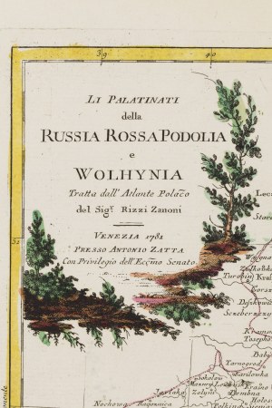 Antonio Zatta, Mapa Červené Rusi, Volyně a Podolí, 1781