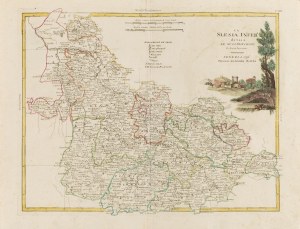 Antonio Zatta, Map of Lower Silesia, 1796