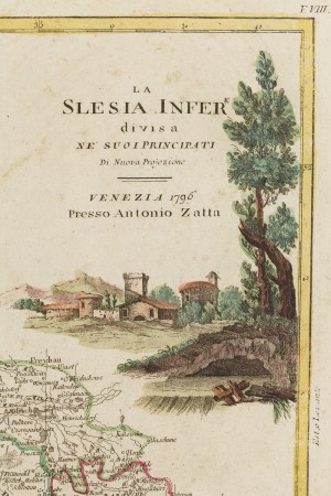 Antonio Zatta, Map of Lower Silesia, 1796
