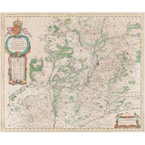 Willem Janszoon Blaeu (1571 Alkmaar - 1638 Amsterdam), Głodów (Dvcatvs Silesiae Glogani Vera Delineatio Secunda cura ac labore confecta), po 1640