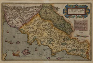 Abraham Ortelius (1527 Antwerp - 1598 Antwerp), Map of Tuscany (