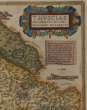 Abraham Ortelius (1527 Antwerp - 1598 Antwerp), Map of Tuscany (