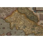Abraham Ortelius (1527 Antwerpia - 1598 Antwerpia), Mapa Toskanii (Thusciae Descriptio), 1570