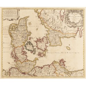 Gerard Valck (1652 - 1726), Mapa Danii i Szwecji (Le Royaume de Danemark Subdivise en ses Principales Provinces), 1700
