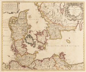 Gerard Valck (1652 - 1726), Map of Denmark and Sweden (