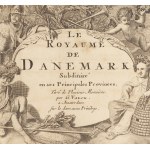 Gerard Valck (1652 - 1726), Mapa Danii i Szwecji (Le Royaume de Danemark Subdivise en ses Principales Provinces), 1700