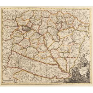 Nicolaes Visscher (1618 - 1709), Mapa Węgier (Regnum Hungariae in Omnes suos Comitatus), 1700