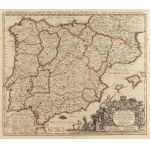 Pieter Husson (1678 - 1733), Map of Spain and Portugal ("Carte generale des Royaumes d