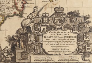 Pieter Husson (1678 - 1733), Map of Spain and Portugal (